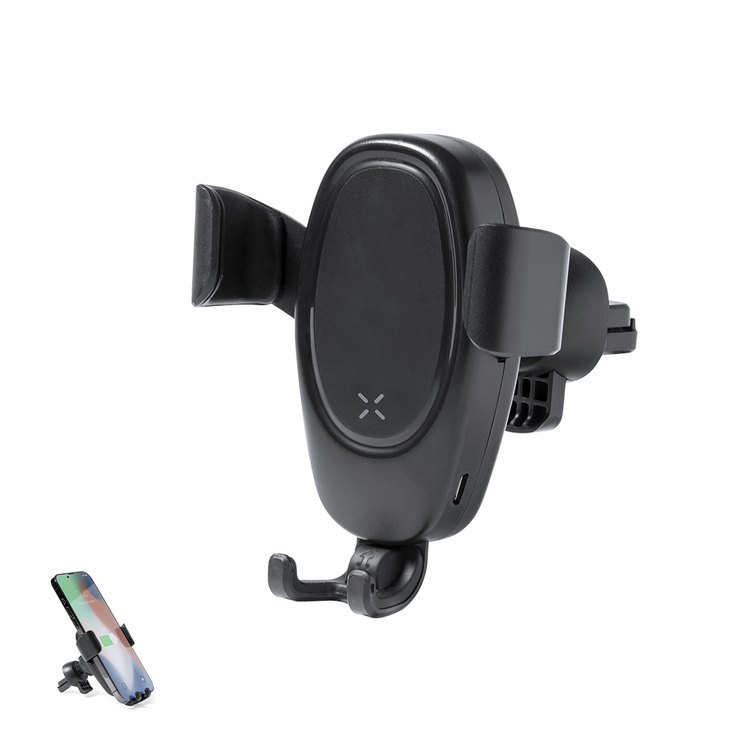 Soporte cargador personalizado Odwey de coche inalámbrico 10W con ajuste automático - Tecnología - Regalo Promocional Personalizado