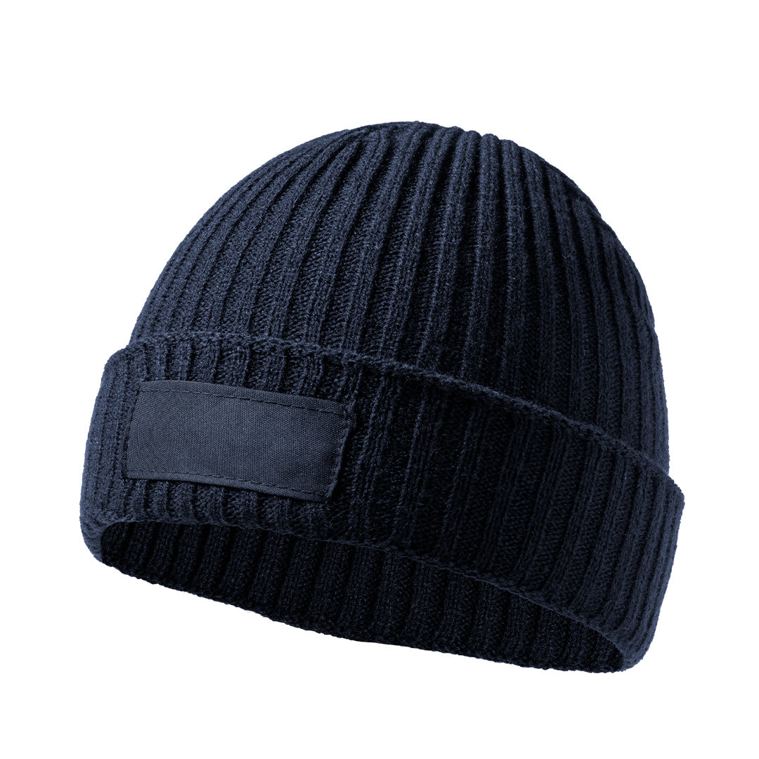 Gorro personalizado Selsoker de punto canalé de material acrílico elástico
