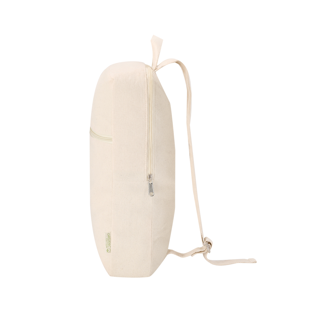 Mochila personalizada Lagrit de algodón orgánico natural con distintivo - Mochilas personalizadas - Regalo Promocional Personalizado - imagen 3