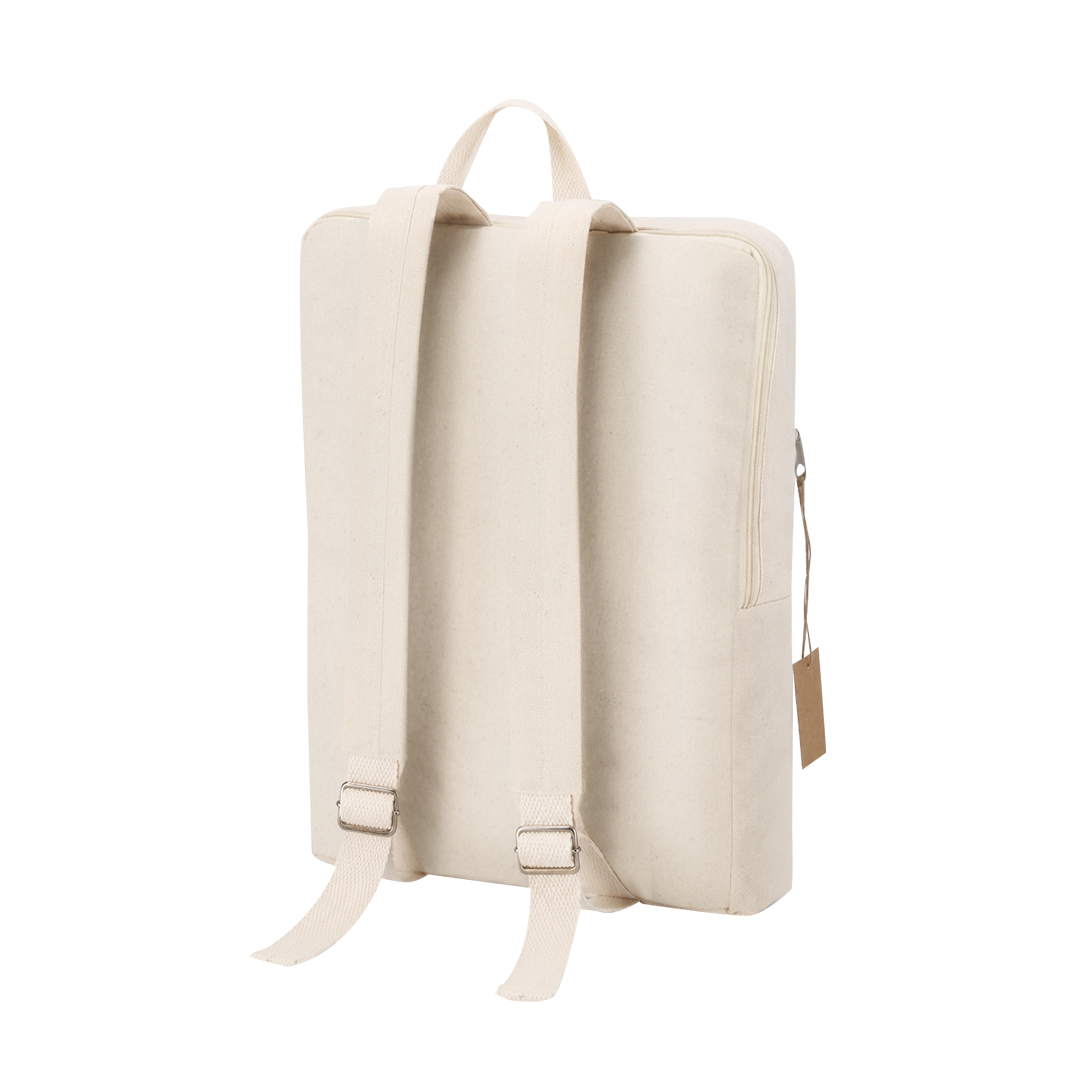 Mochila personalizada Lagrit de algodón orgánico natural con distintivo - Mochilas personalizadas - Regalo Promocional Personalizado - imagen 5
