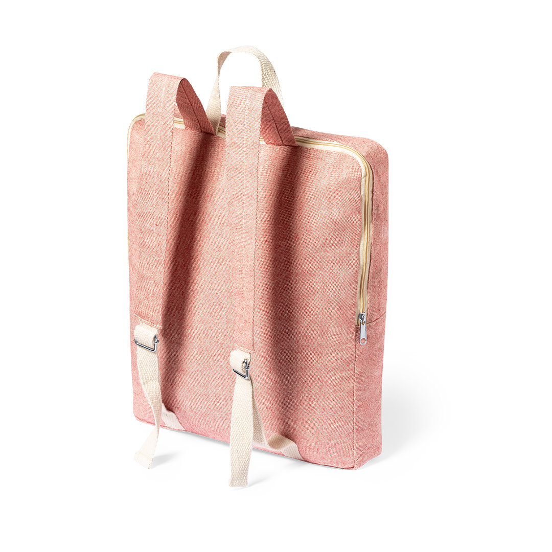 Mochila personalizada Nidoran de algodón reciclado GRS 275g certificada - Mochilas personalizadas - Regalo Promocional Personalizado - vista alternativa