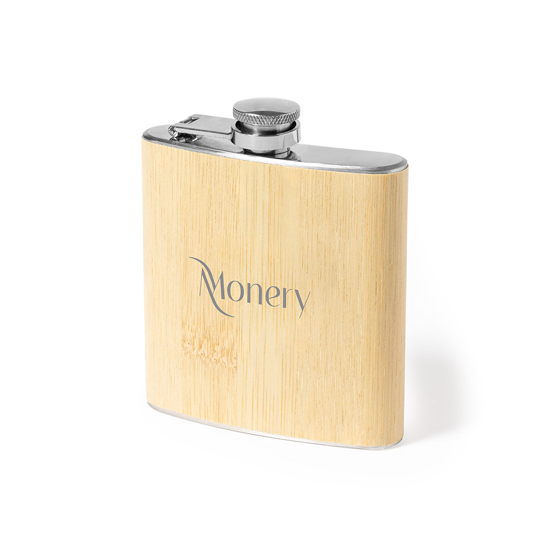 Petaca personalizada Rediston de bambú 170ml - Otros accesorios bodega - Regalo Promocional Personalizado - imagen 3