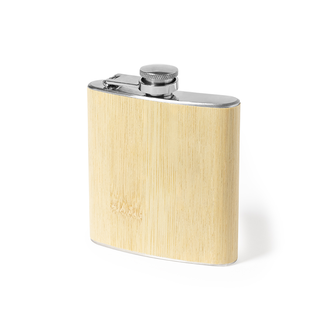 Petaca personalizada Rediston de bambú 170ml - Otros accesorios bodega - Regalo Promocional Personalizado