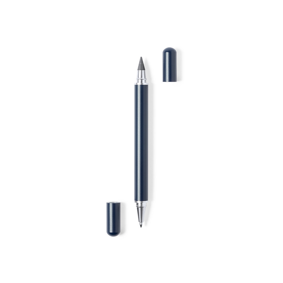 Bolígrafo lápiz eterno personalizado Holwick 2 en 1 metal brillante - Oficina - Regalo Promocional Personalizado - imagen 4