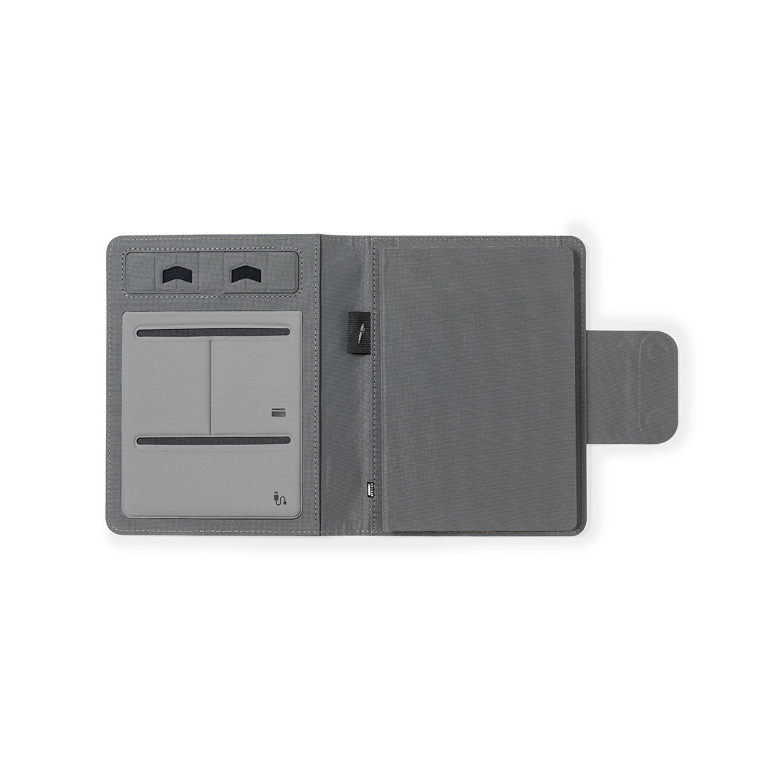 Bloc personalizado Multifunción Dambier en RPET con cargador inalámbrico 10W y batería 5000mAh - Tecnología - Regalo Promocional Personalizado - imagen 5