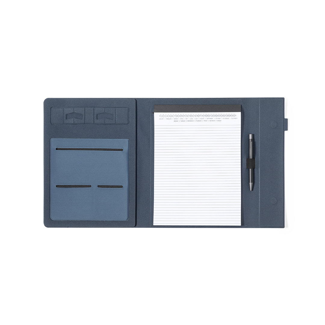 Carpeta personalizada Neseby de RPET 600D con soporte smartphone - Oficina - Regalo Promocional Personalizado - vista alternativa