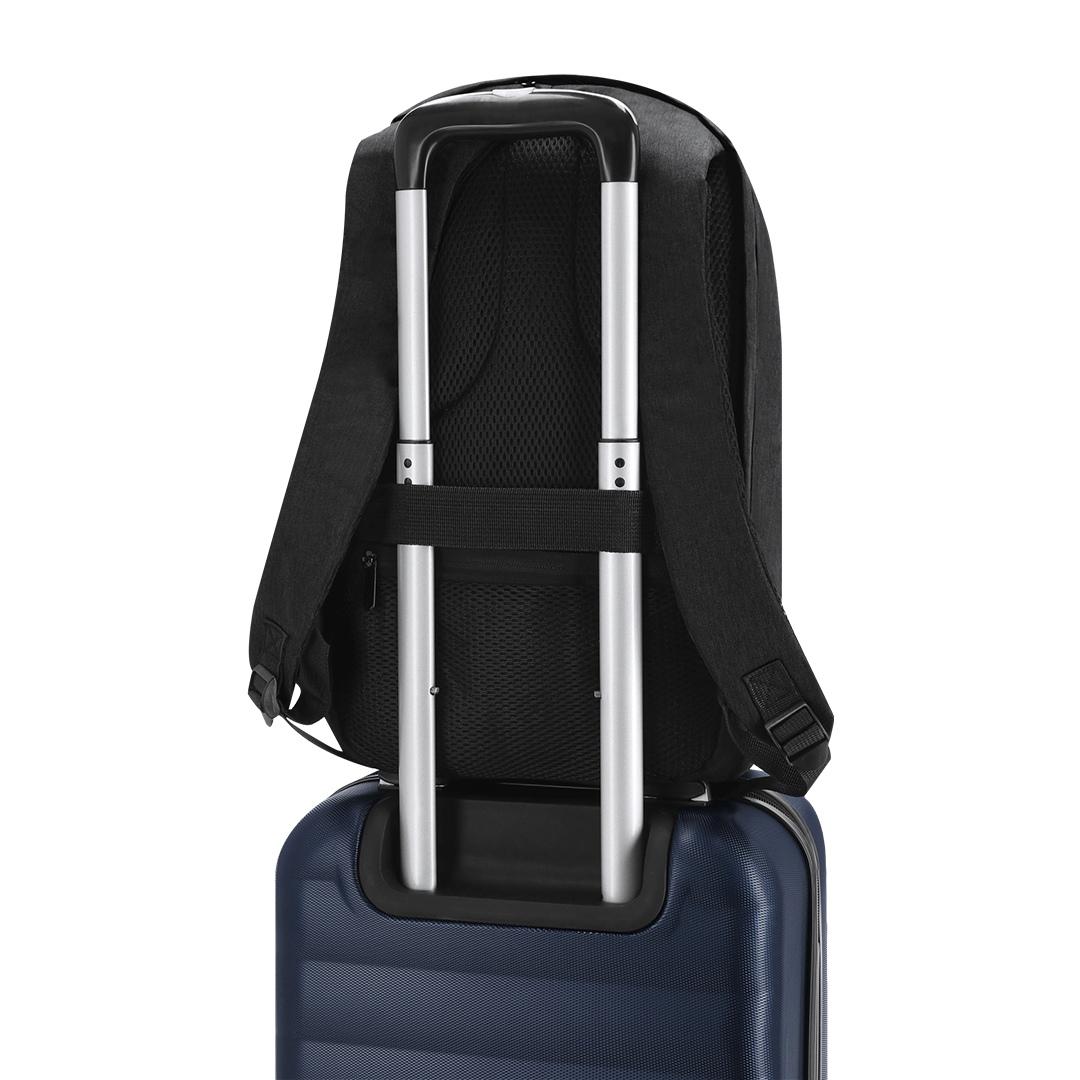 Mochila antirrobo personalizada Frissa de poliéster 600D con USB - Mochilas personalizadas - Regalo Promocional Personalizado - imagen 3
