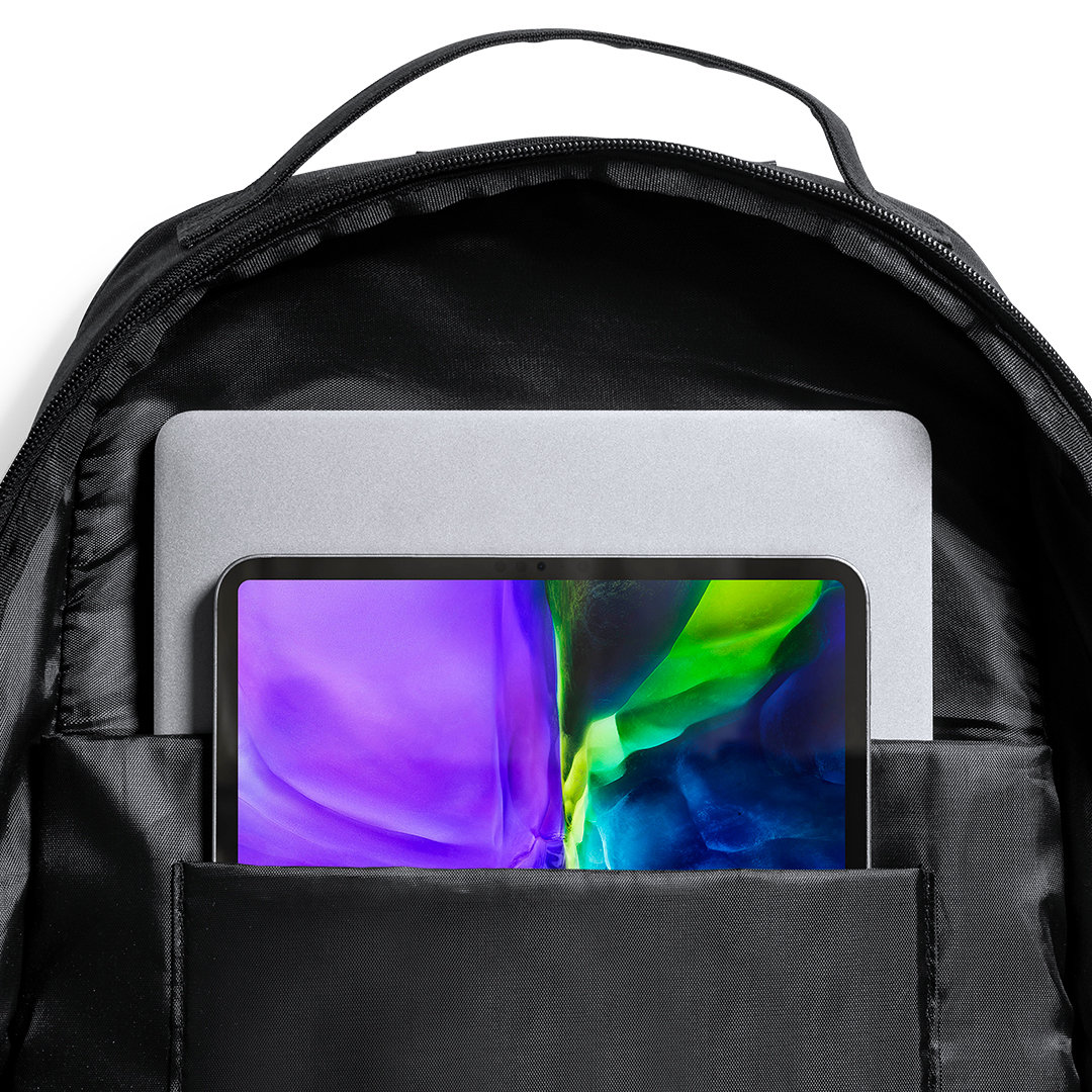 Mochila personalizada Elanis de RPET 600D con bolsillo antirrobo - Mochilas personalizadas - Regalo Promocional Personalizado - imagen 3