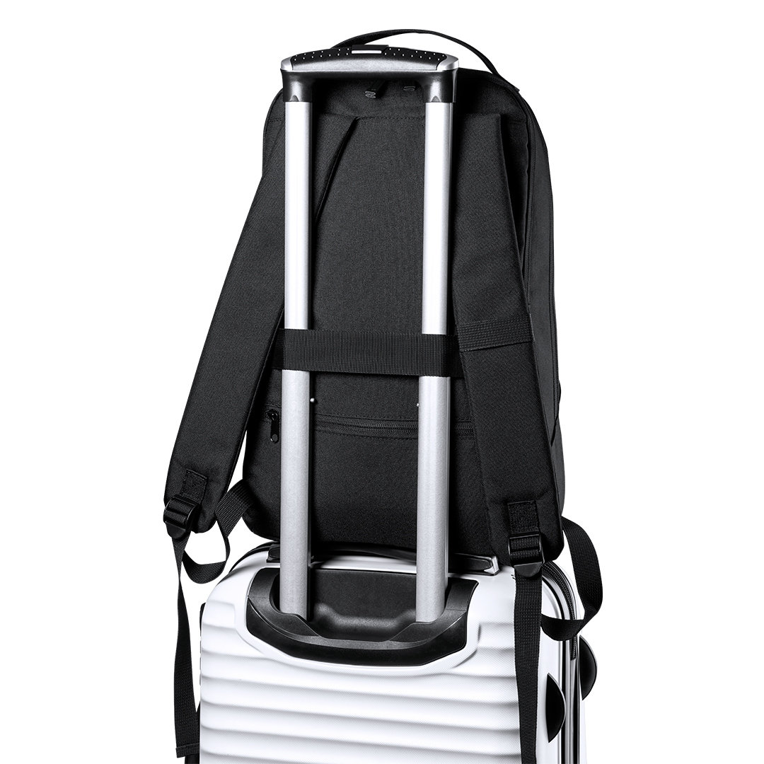 Mochila personalizada Elanis de RPET 600D con bolsillo antirrobo - Mochilas personalizadas - Regalo Promocional Personalizado - imagen 4