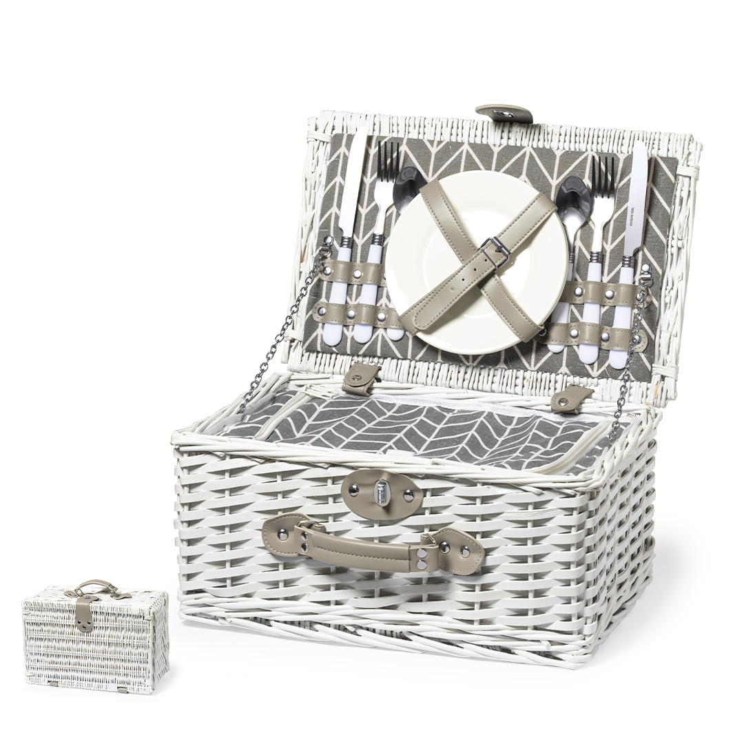 Cesta nevera picnic personalizada Midland para dos personas con servicios - Verano - Regalo Promocional Personalizado