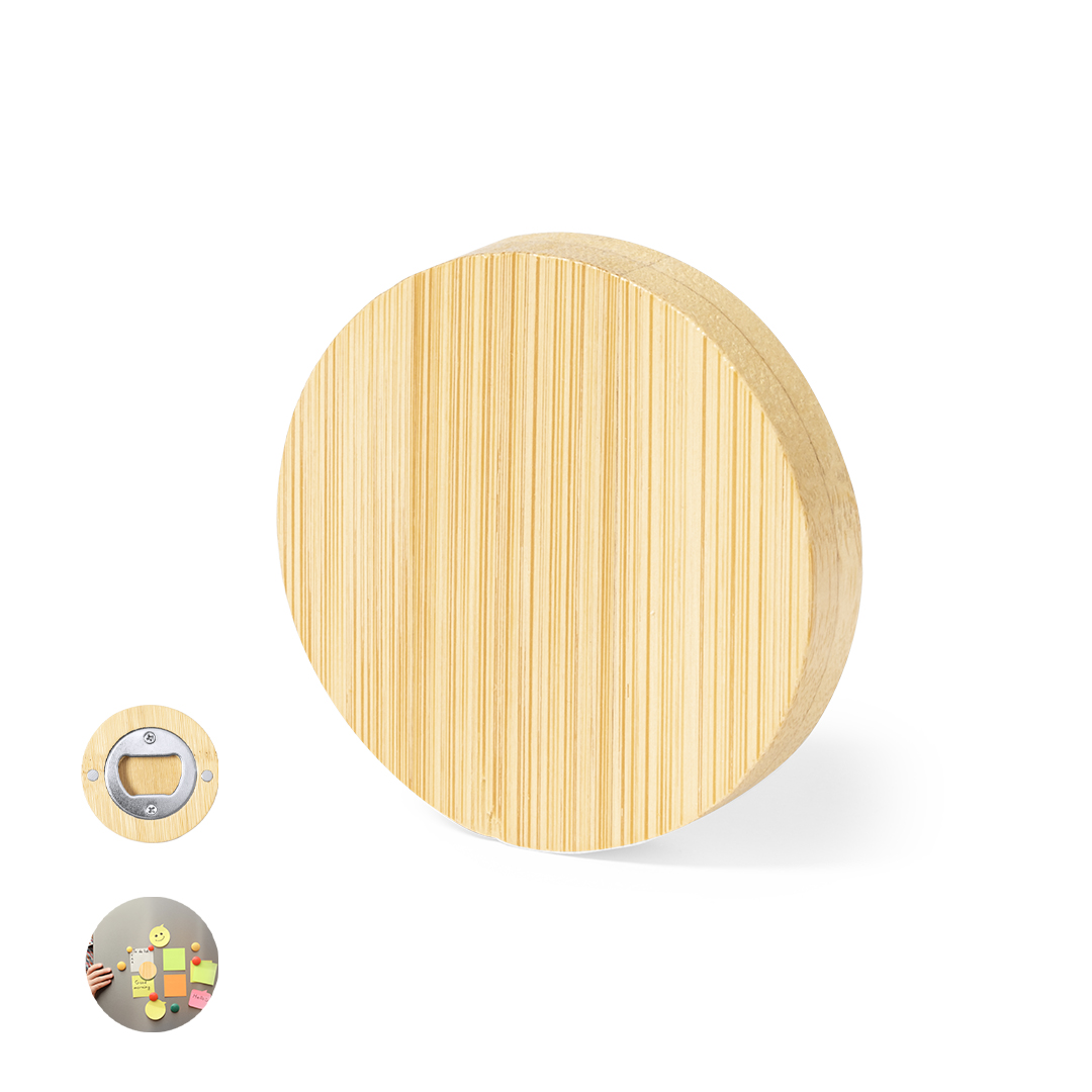 Abridor Betriok magnético bambú línea nature - Imanes personalizados - Regalo Promocional Personalizado