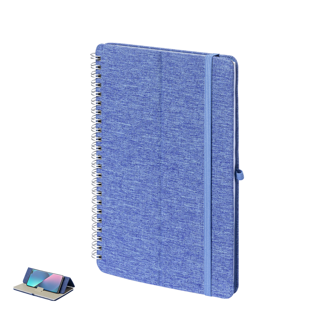 Libreta soporte personalizada Maisux de RPET con caña de trigo - Oficina - Regalo Promocional Personalizado
