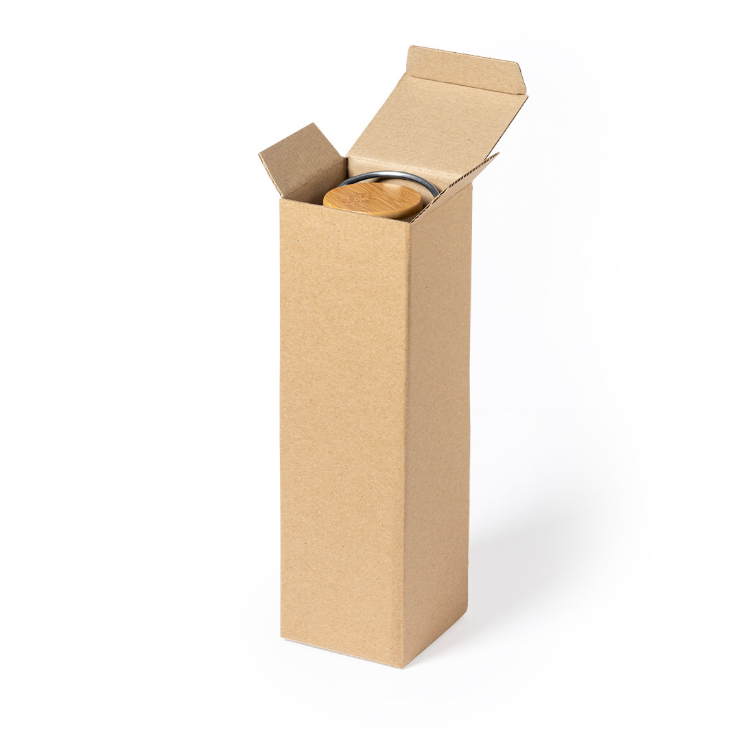 Caja de presentación personalizada Badesy para bidones de cartón reciclado