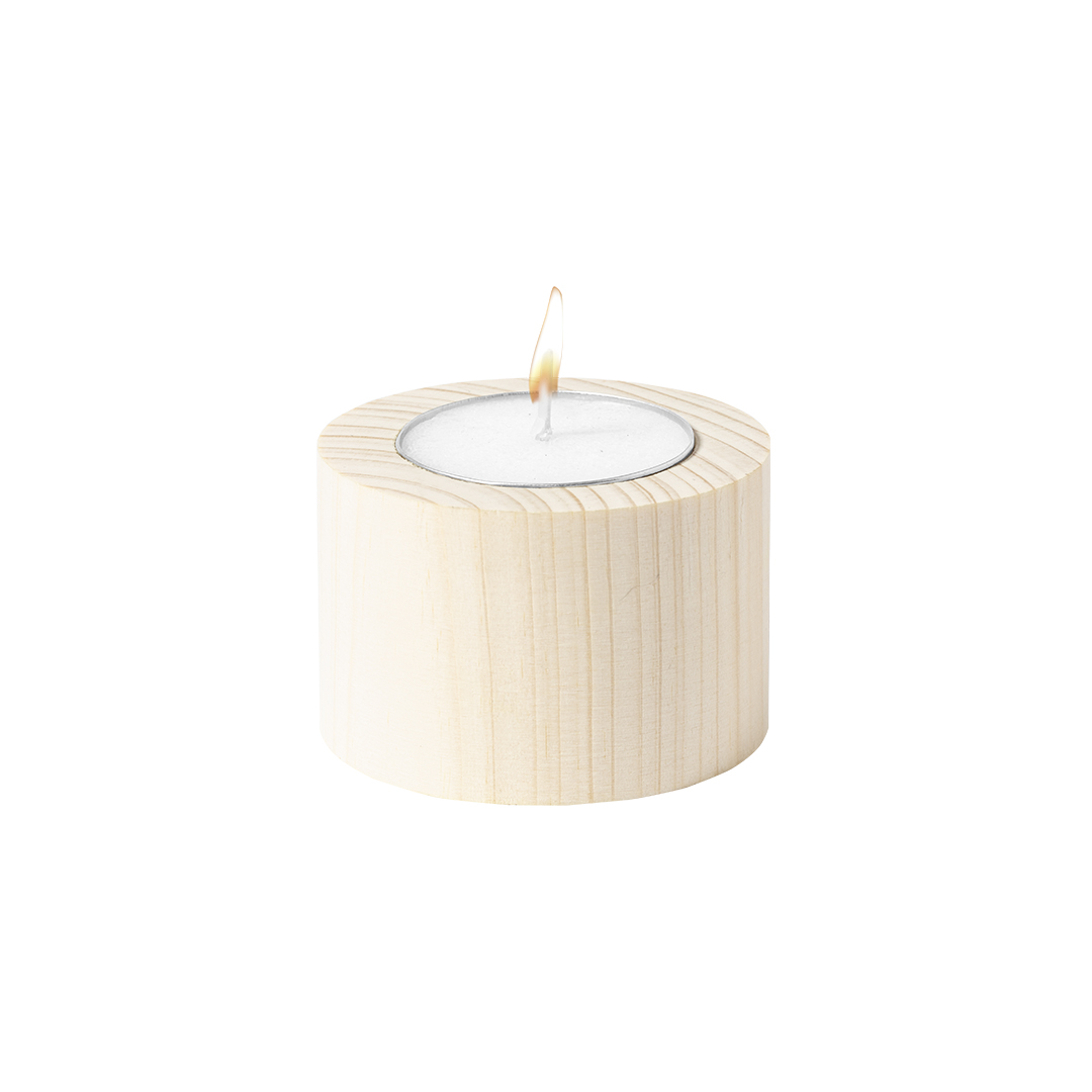 Vela aromática personalizada Yiren de madera natural con aroma vainilla - Velas personalizadas - Regalo Promocional Personalizado