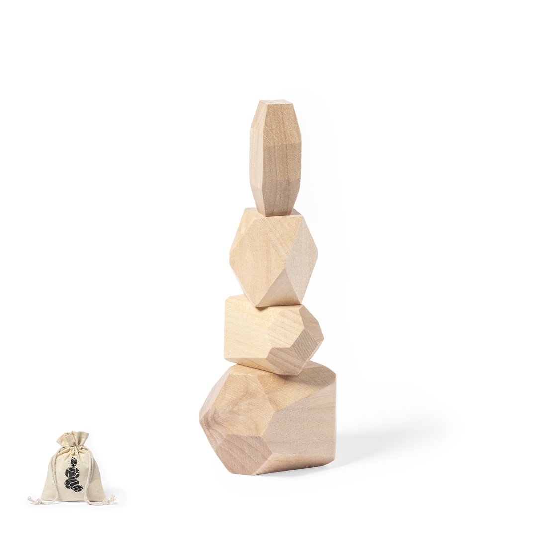 Juego de habilidad personalizado Ketel de madera pino con 4 piezas - Verano - Regalo Promocional Personalizado