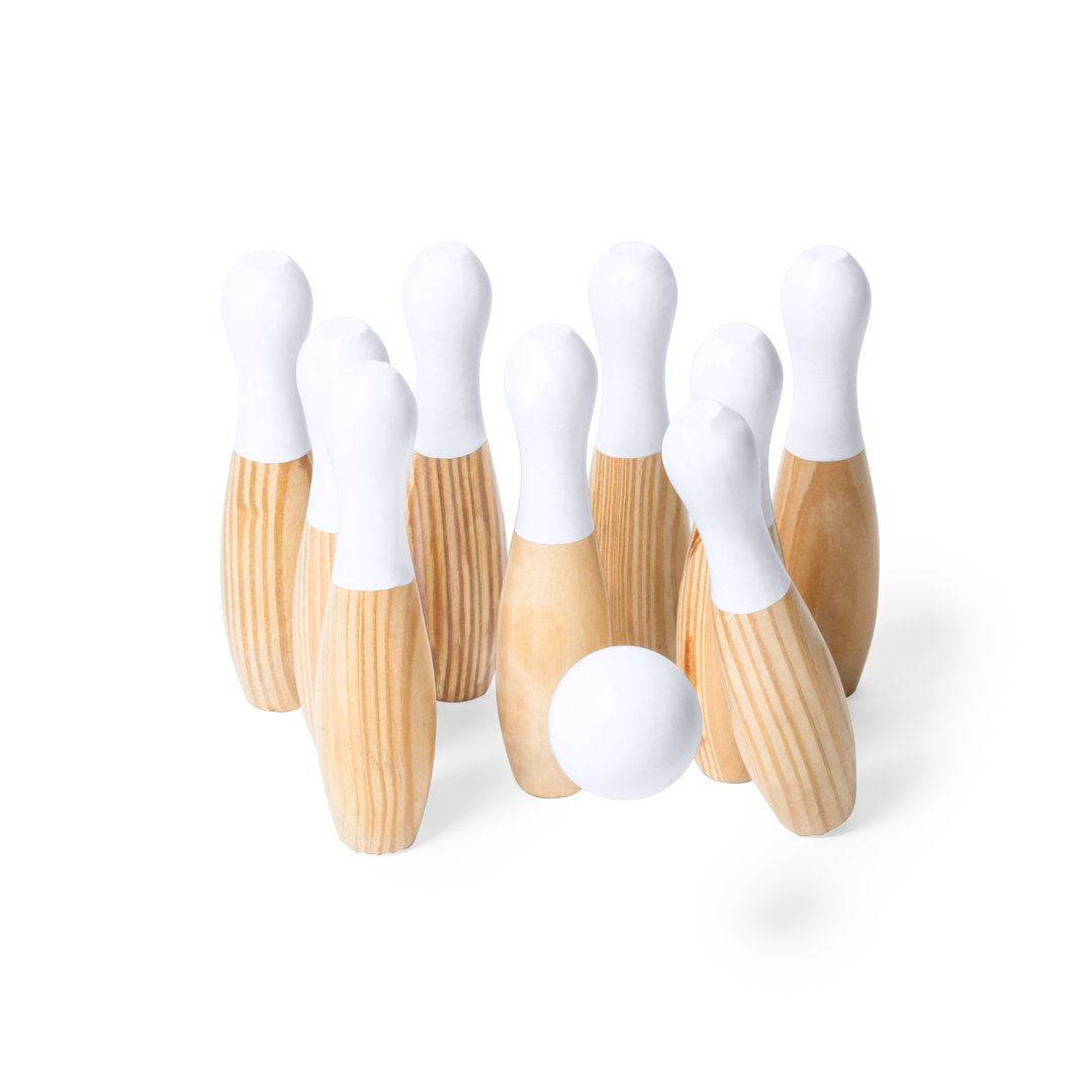 Juego personalizado Bolos Spare de madera pino con bolsa algodón - Verano - Regalo Promocional Personalizado - imagen 4