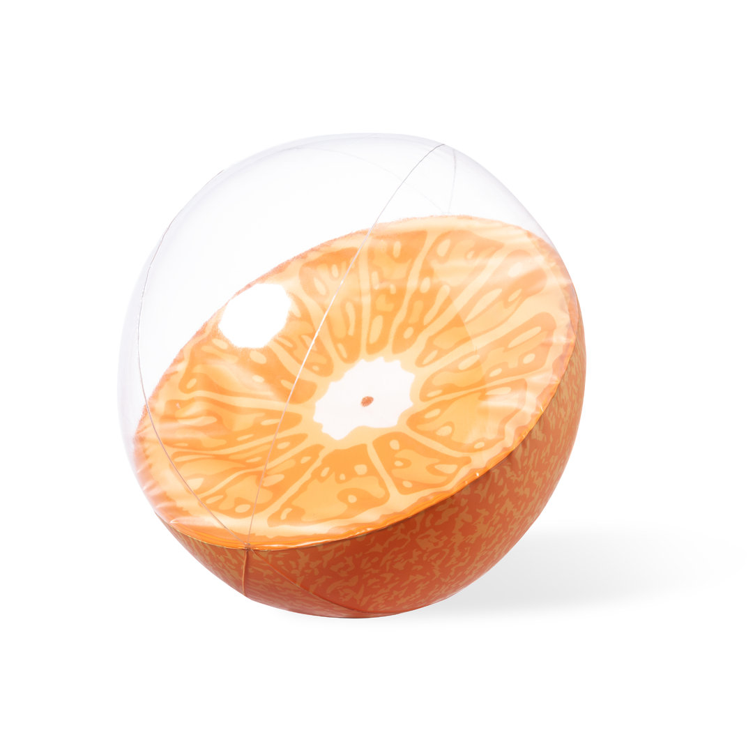 Balón Darmon playa frutal PVC mitad transparente - Verano - Regalo Promocional Personalizado - imagen 4