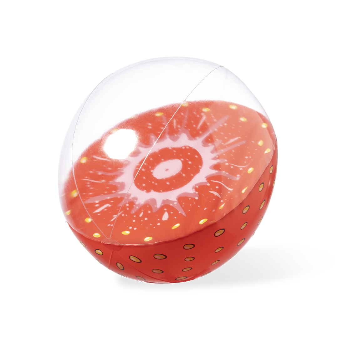 Balón Darmon playa frutal PVC mitad transparente - Verano - Regalo Promocional Personalizado