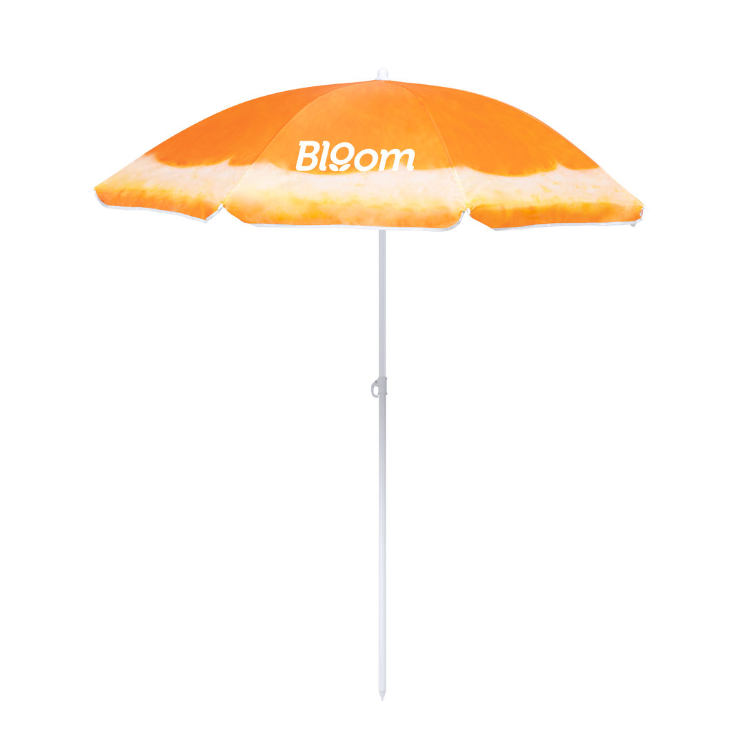 Sombrilla de playa personalizada Chaptan con diseños frutales 150cm