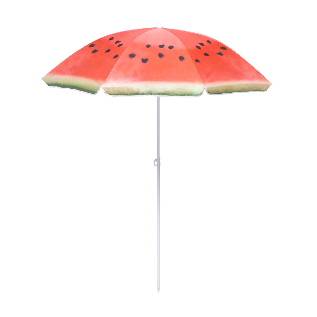 Sombrilla de playa personalizada Chaptan con diseños frutales 150cm - Verano - Regalo Promocional Personalizado - vista alternativa