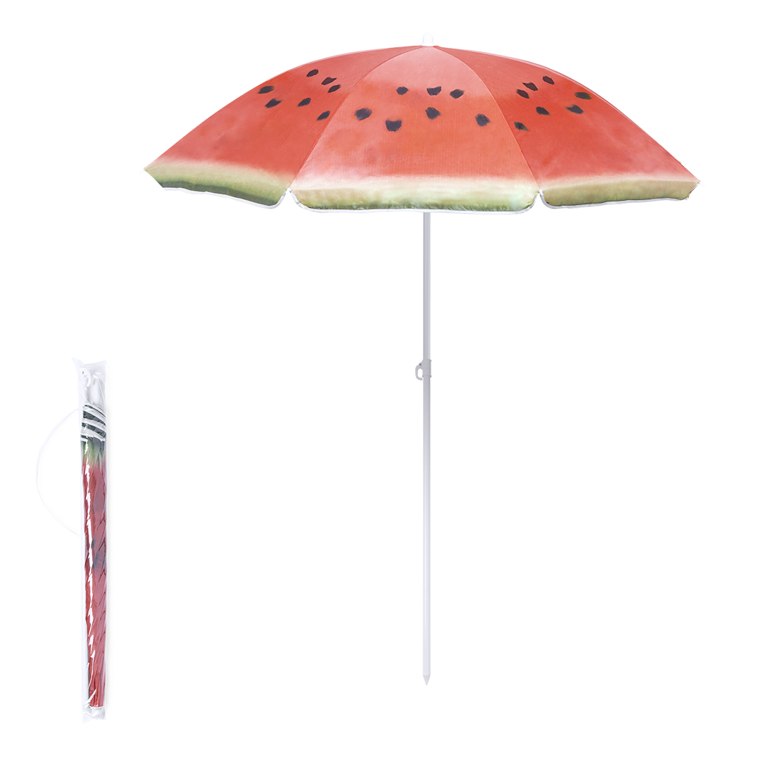Sombrilla de playa personalizada Chaptan con diseños frutales 150cm - Verano - Regalo Promocional Personalizado