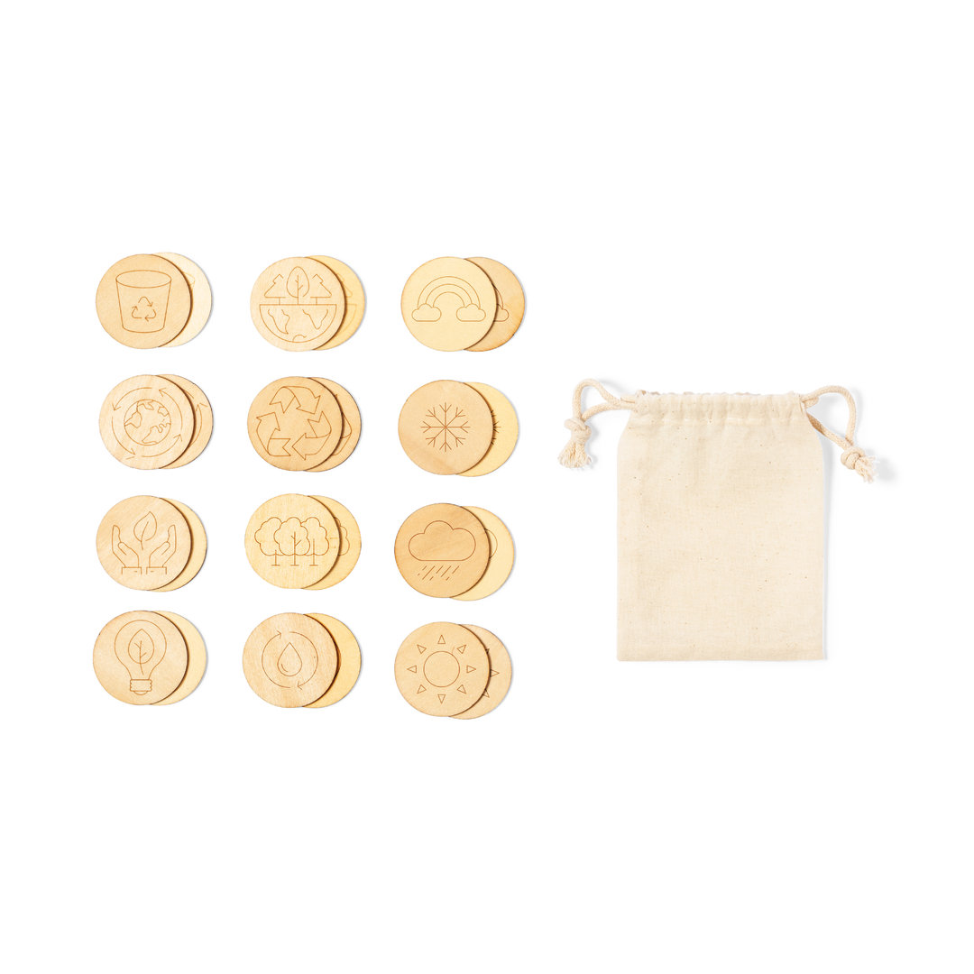Juego personalizado Lauby concienciación ecológica de madera con 24 piezas