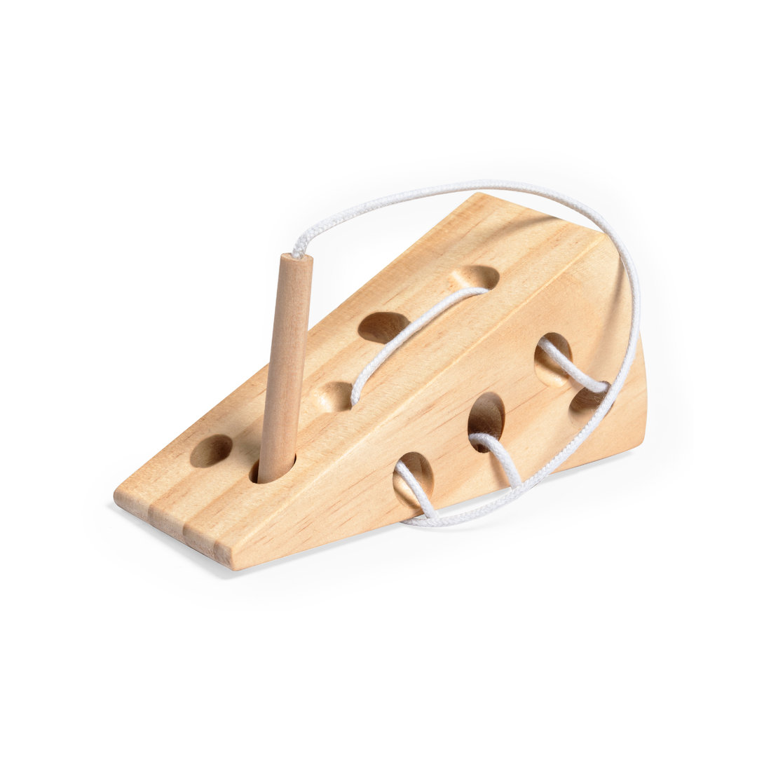 Juego de habilidad personalizado Milie de madera pino natural con bolsa algodón - Verano - Regalo Promocional Personalizado - vista alternativa