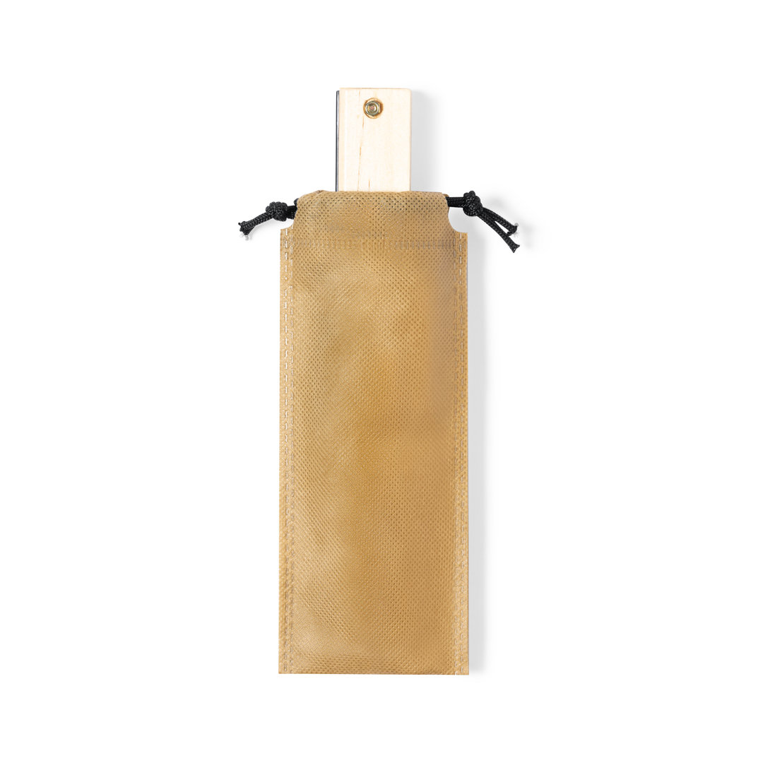 Armónica Blues madera pino con funda cordones - Hogar - Regalo Promocional Personalizado - imagen 3