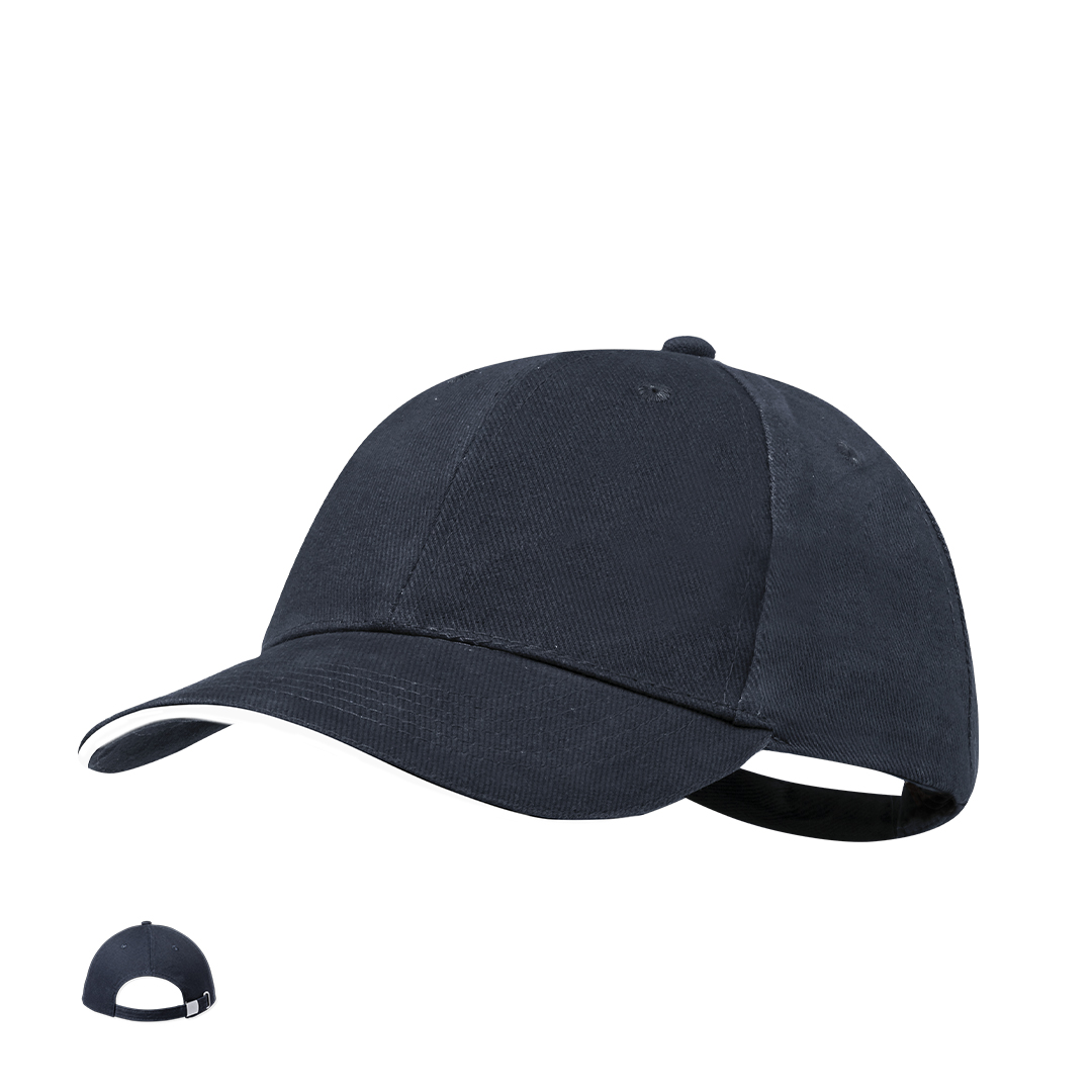 Gorra personalizada Linnea de 6 paneles algodón peinado 250g - Gorras y sombreros - Regalo Promocional Personalizado
