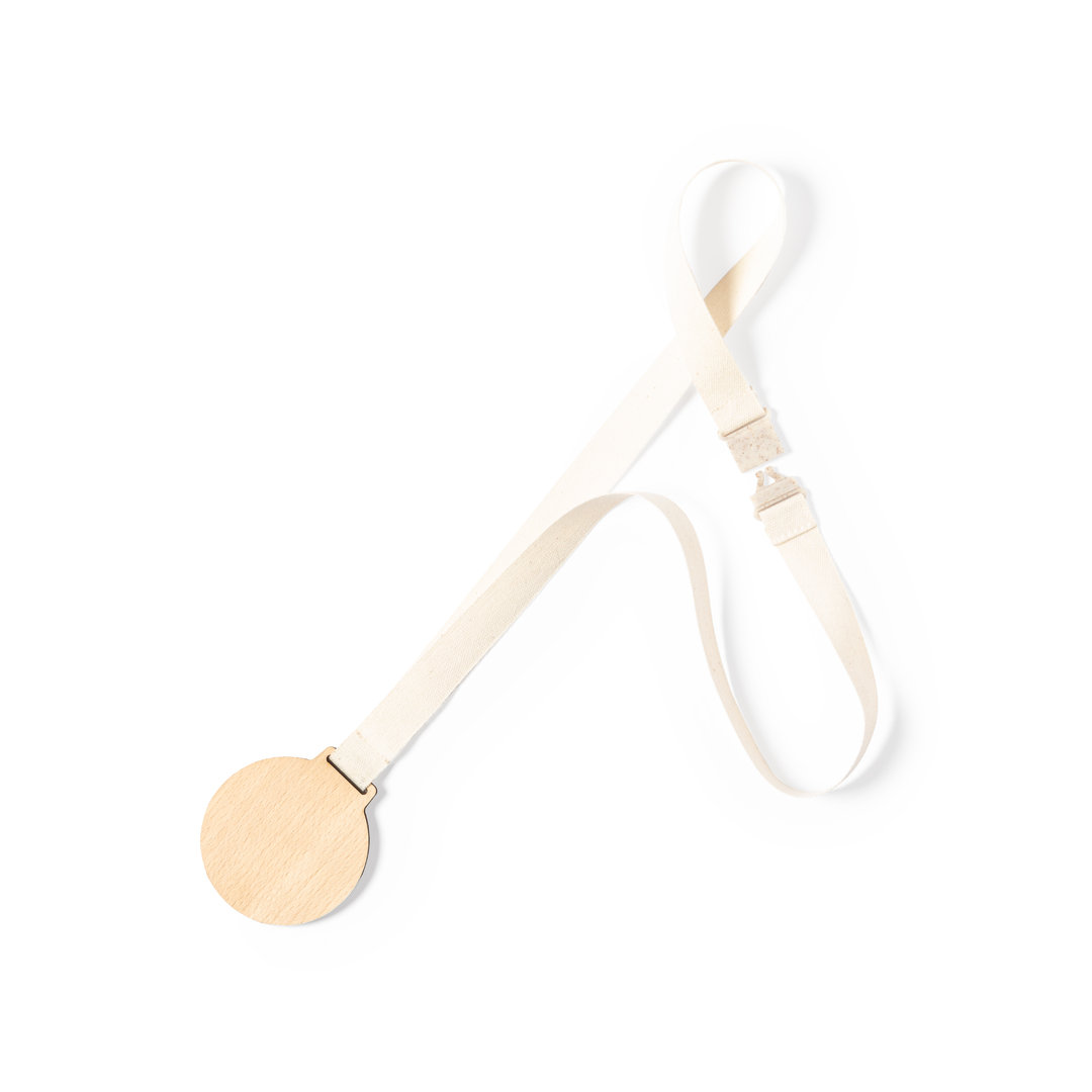Medalla personalizada Guster de madera natural con cordón algodón - Trofeos - Regalo Promocional Personalizado - vista alternativa