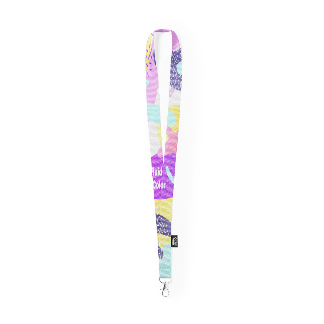Lanyard personalizado Loriet línea nature de poliéster 300D RPET - Oficina - Regalo Promocional Personalizado - imagen 4