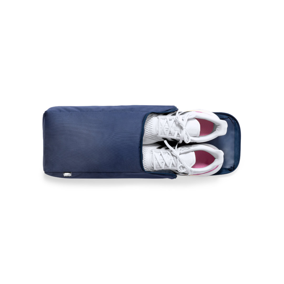 Zapatillero personalizado Helanor de RPET 600D con cierre cremallera distintivo - Zapatilleros personalizados - Regalo Promocional Personalizado - imagen 3