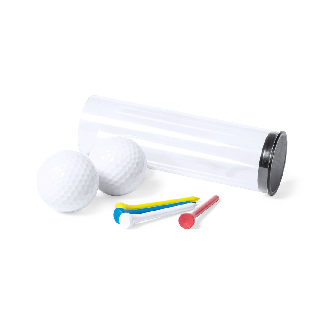 Set golf personalizado Caddie completo con pelotas y tees