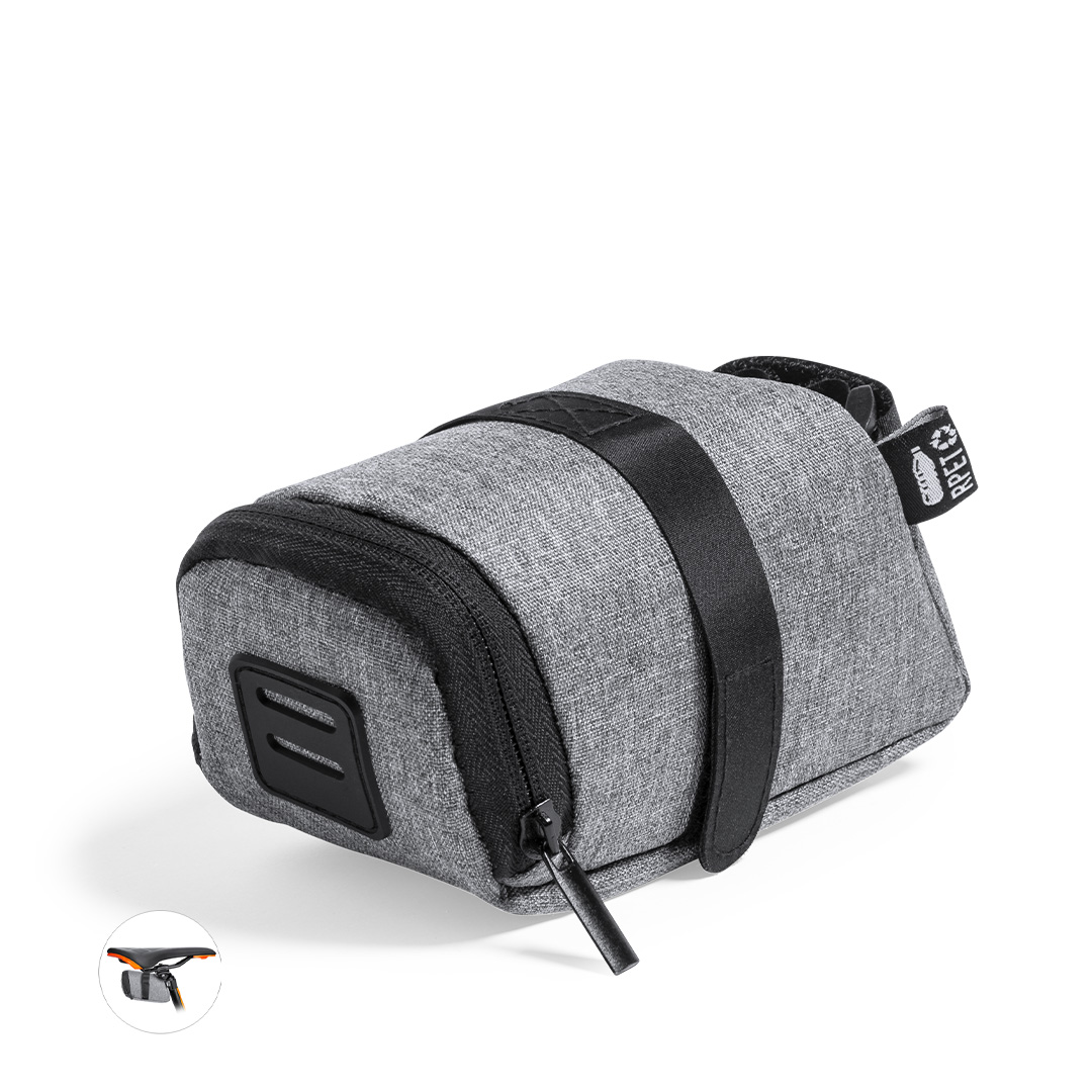 Bolsa bici personalizada Ritok sillín RPET jaspeado - Deporte y aventura - Regalo Promocional Personalizado