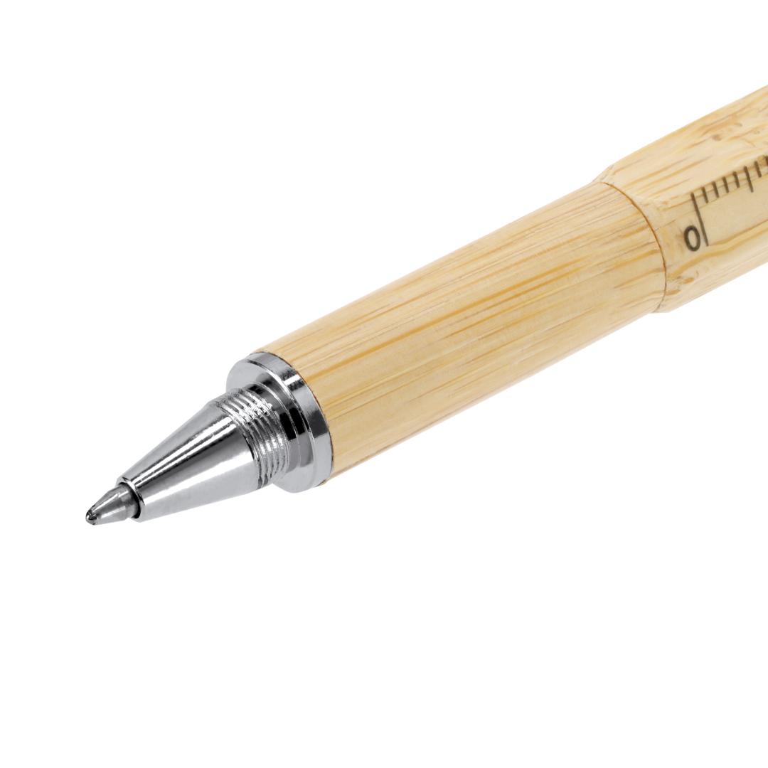 Bolígrafo multifunción personalizado nature Rakars de bambú con nivel - Set de escritura personalizados - Regalo Promocional Personalizado - imagen 5
