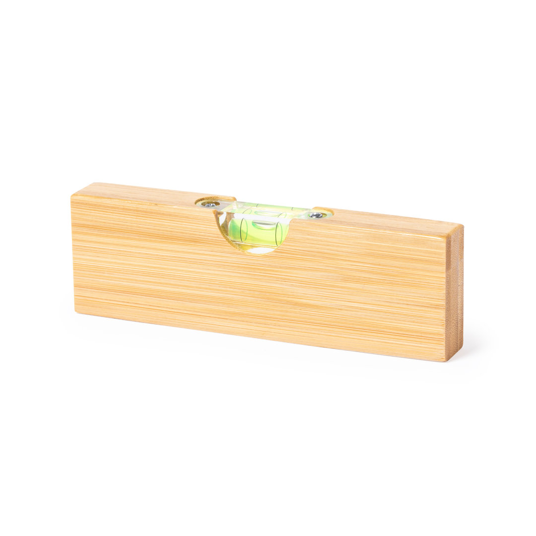 Nivel abridor personalizado Nudok de bambú con caja kraft - Herramientas, bricolaje y automóvil - Regalo Promocional Personalizado - vista alternativa