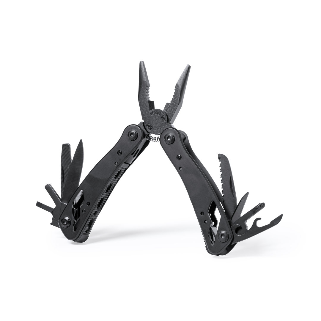 Multiherramienta personalizada Dailfot de acero inox acabado negro