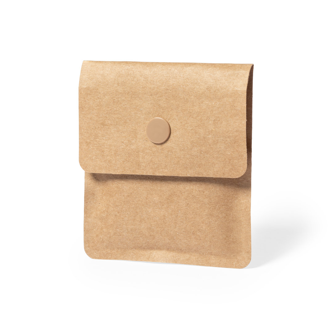 Cenicero de bolsillo personalizado Flament de papel reciclado con aluminio