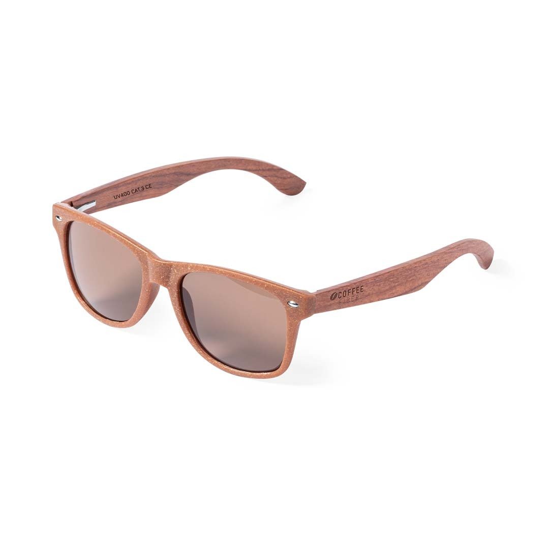 Gafas de sol personalizadas Prakay de fibra de café - Verano - Regalo Promocional Personalizado - vista alternativa