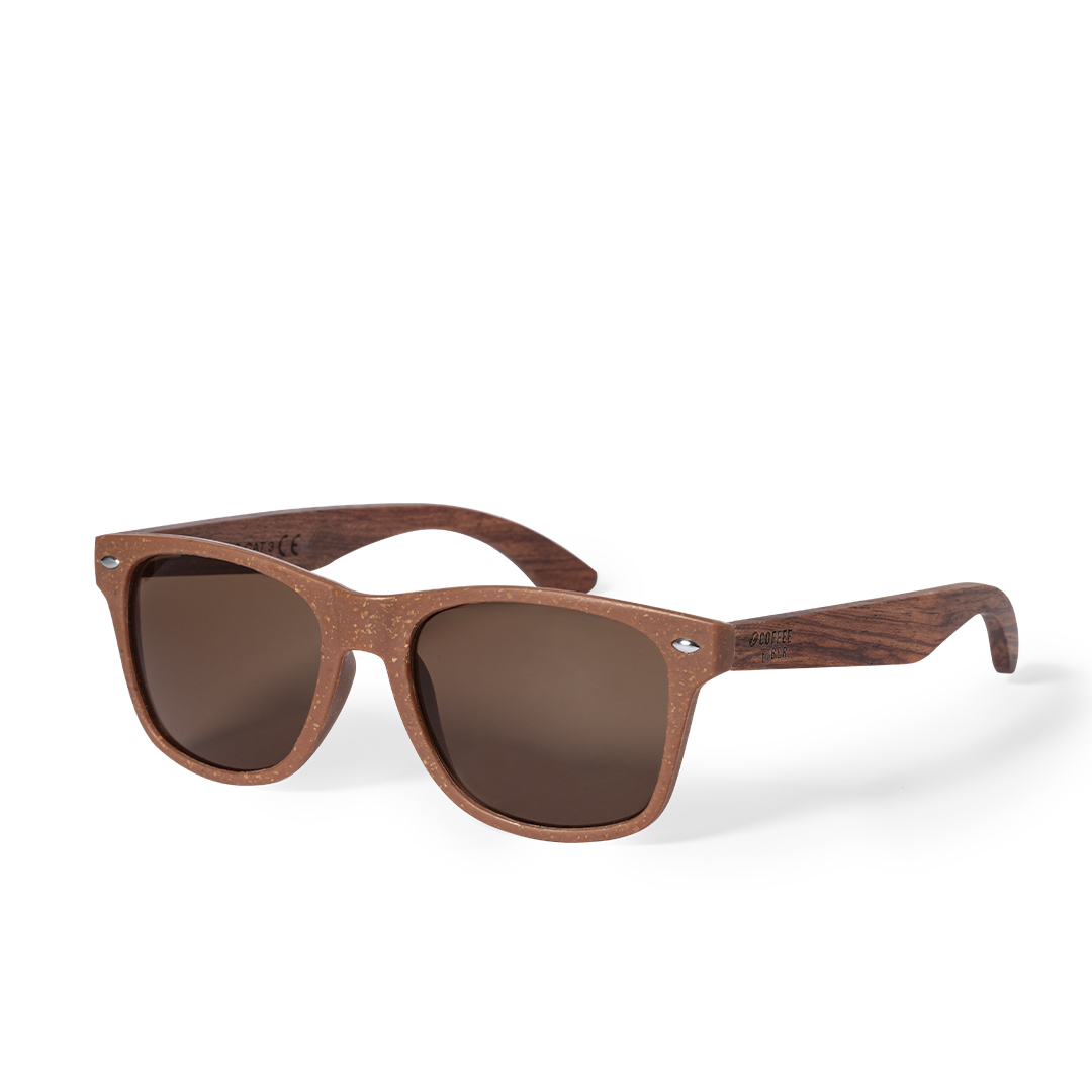 Gafas de sol personalizadas Prakay de fibra de café - Verano - Regalo Promocional Personalizado