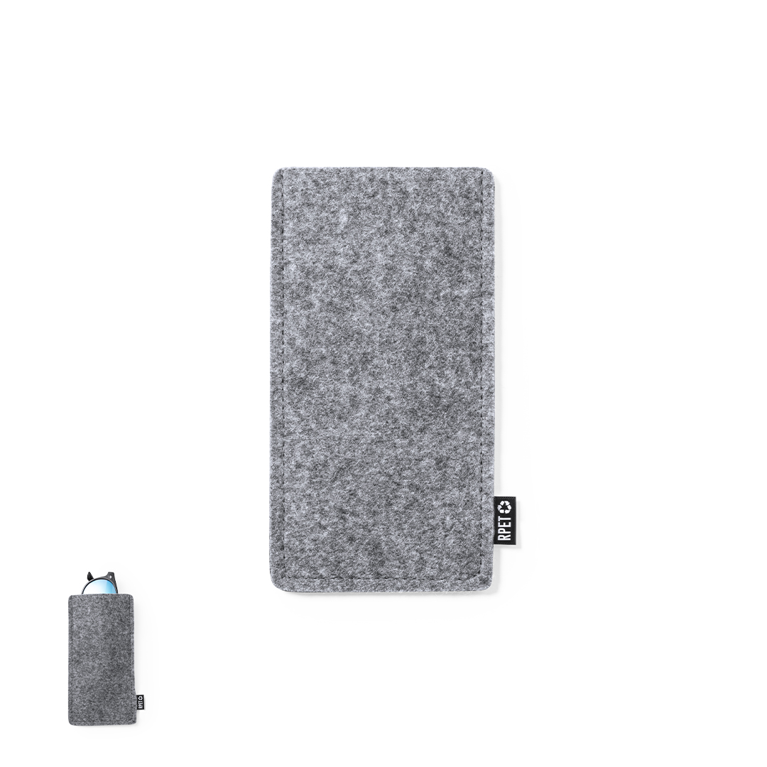 Funda para gafas personalizada Kalermix de fieltro RPET - Verano - Regalo Promocional Personalizado