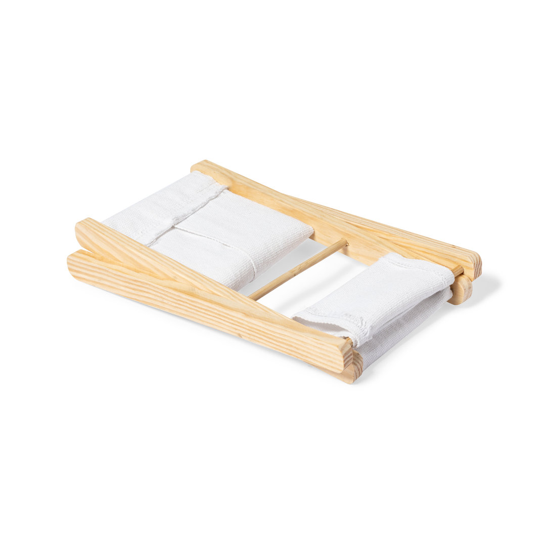 Reposacabezas plegable personalizado Maretis de madera y algodón natural - Otros cuidado personal - Regalo Promocional Personalizado - vista alternativa