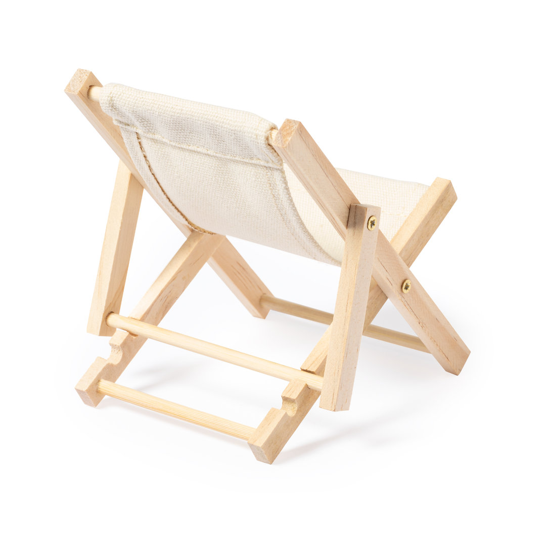Soporte para smartphone personalizado Medrus de madera y algodón - Tecnología - Regalo Promocional Personalizado - vista alternativa