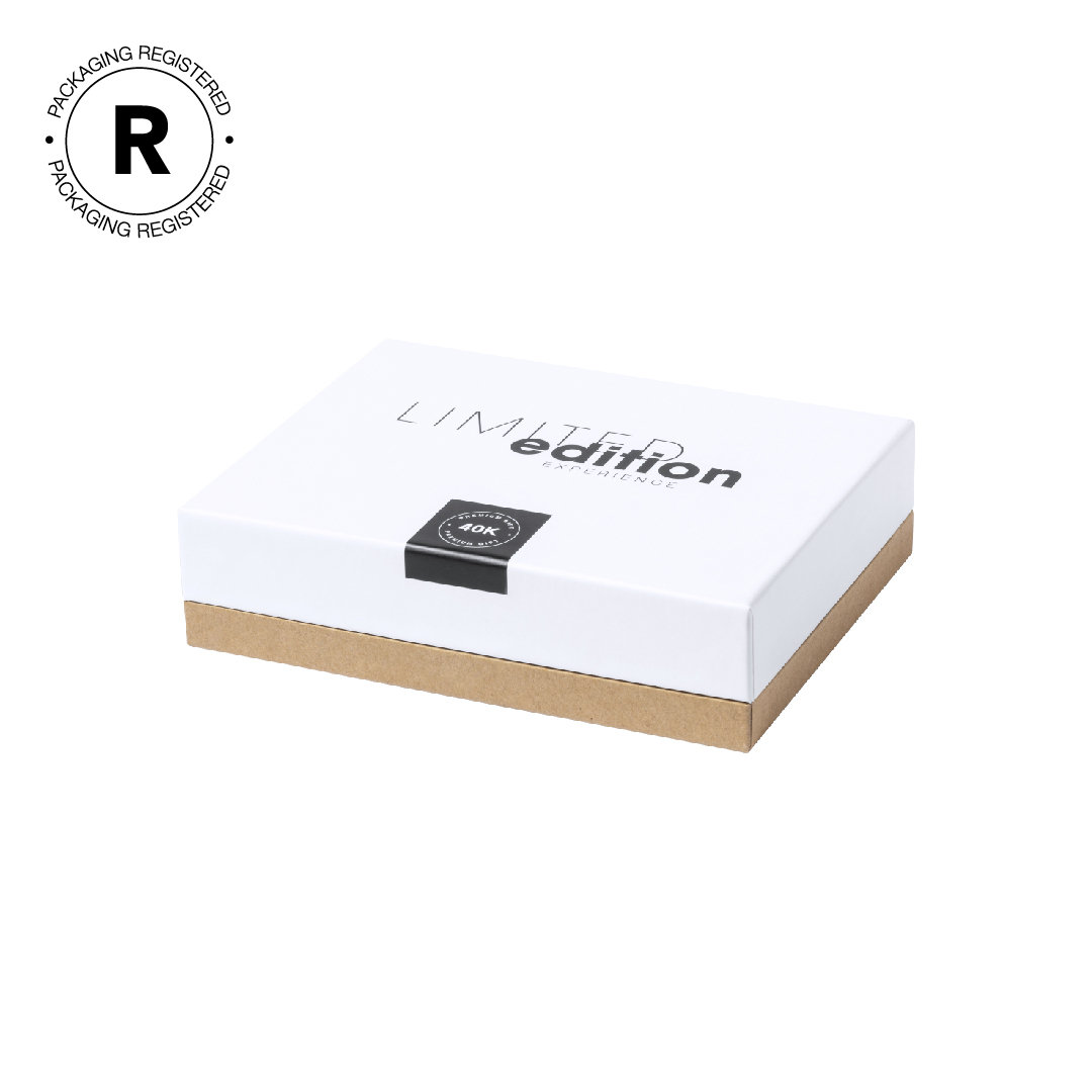 Set de vinos personalizado Zerquen Limited Edition de acero inox negro brillo