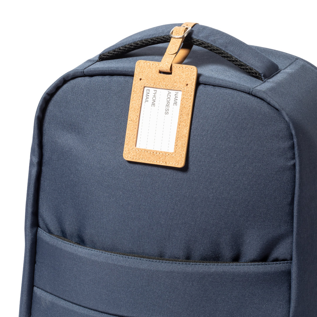 Identificador de maletas personalizado Dastin línea nature de corcho natural con hebilla - Viaje - Regalo Promocional Personalizado - imagen 4