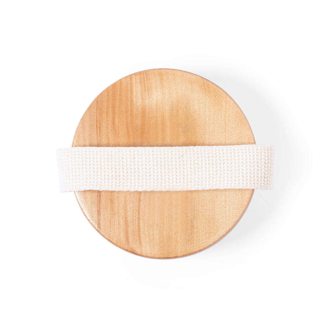 Cepillo exfoliante masajeador personalizado Ruck de madera con algodón - Hogar - Regalo Promocional Personalizado - imagen 3