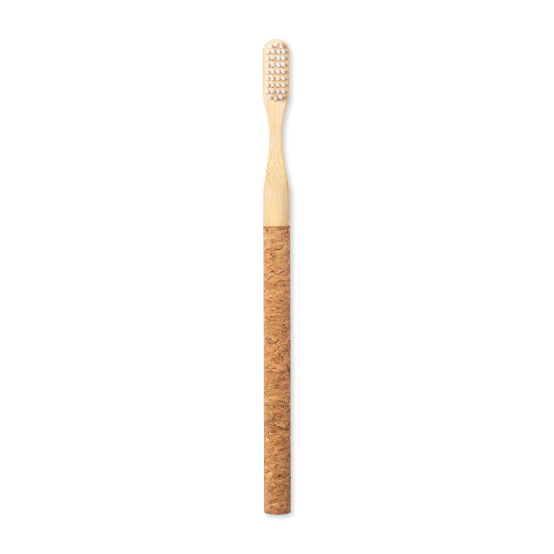 Cepillo de dientes personalizado Piglet de corcho natural con bambú - Hogar - Regalo Promocional Personalizado - vista alternativa