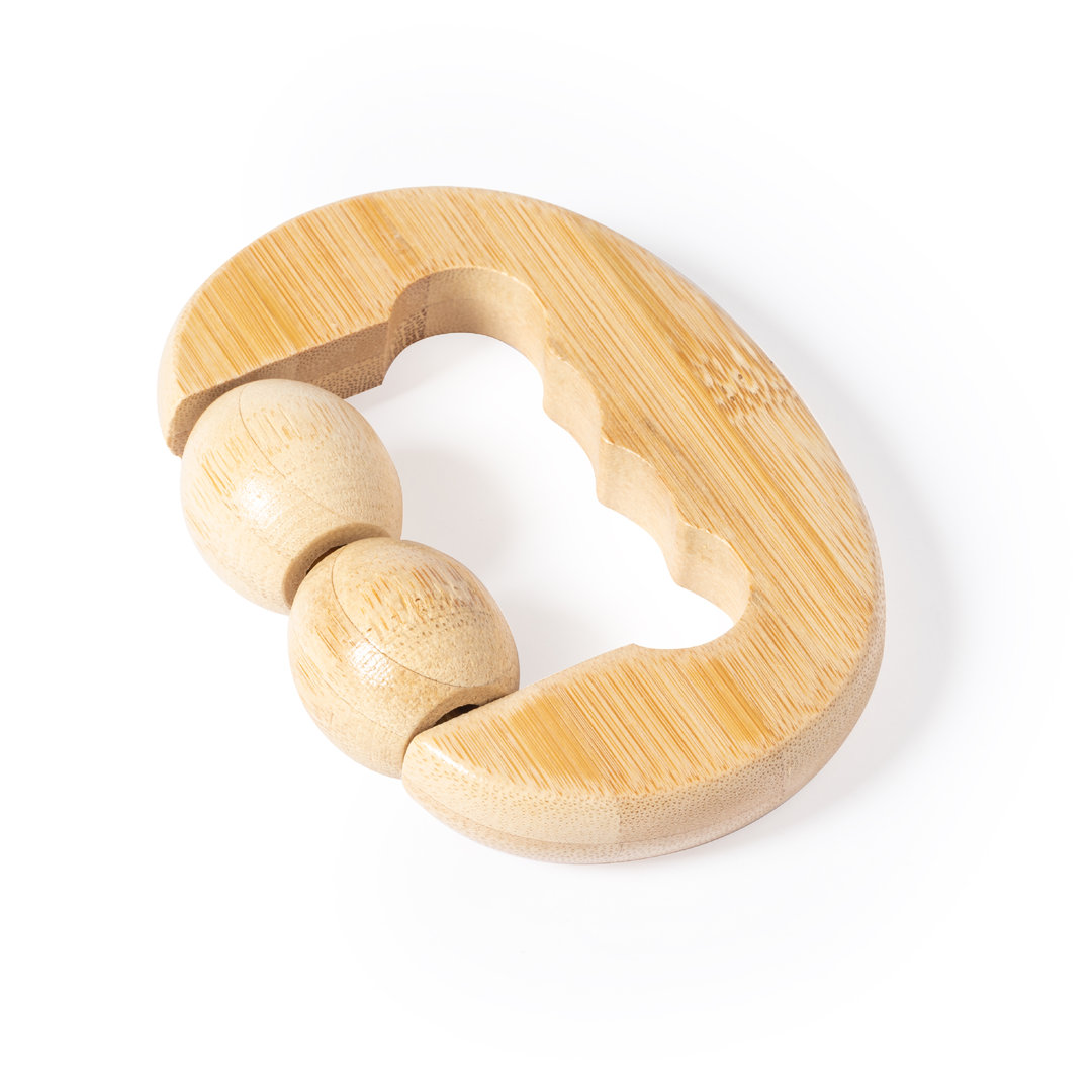 Masajeador personalizado Wendy de bambú con bolitas ergonómico - Otros cuidado personal - Regalo Promocional Personalizado - vista alternativa