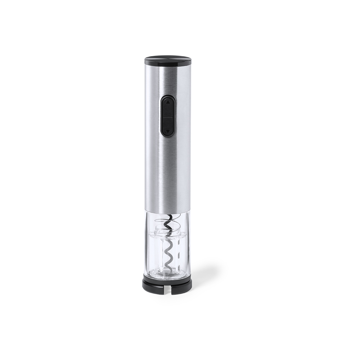 Sacacorchos eléctrico personalizado Deyong de acero inox y ABS con cortacápsulas - Hogar - Regalo Promocional Personalizado