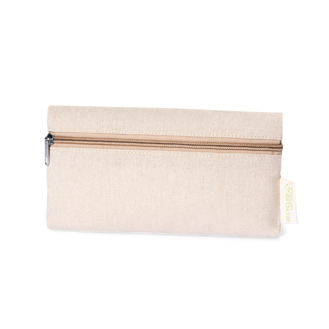 Estuche personalizado Laybax de algodón reciclado con distintivo